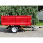 Bagodi BP -1500 R Mezőgazdasági ráfutófékes pótkocsi három oldalra billenő