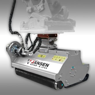 JANSEN BM-120 Hidraulikus Mini Kotrógép Szárzúzó