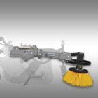 JANSEN Hidraulikus forgókefe-tartozék a JK-200 traktor seprű adapterhez