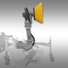 JANSEN Hidraulikus forgókefe-tartozék a JK-200 traktor seprű adapterhez