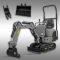JANSEN Minikotró MB-800, Benzinmotor, Kompakt kotrógép