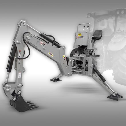 Jansen BHM-225 Függesztett Hidraulikus Árokásó / Kotrógép Traktorhoz Csatlakoztatható