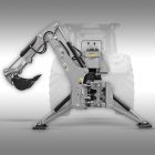 Jansen BHM-225 Függesztett Hidraulikus Árokásó / Kotrógép Traktorhoz Csatlakoztatható