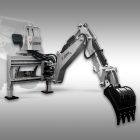 Jansen BHSM-225 Függesztett Árokásó / Kotrógép, 400 mm kanál