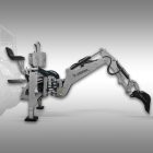 Jansen BHSM-225 Függesztett Árokásó / Kotrógép, 400 mm kanál